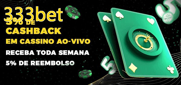 Promoções do cassino ao Vivo 333bet